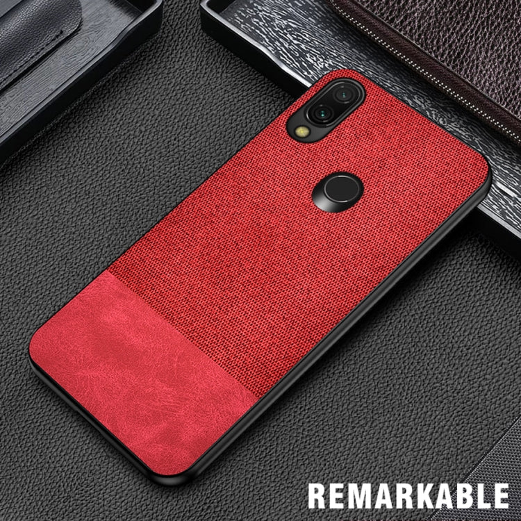 Shockproof Splicing PU + Cloth Protective Case for Xiaomi Redmi 7