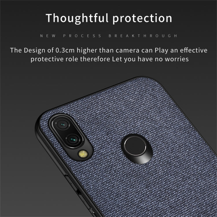 Shockproof Splicing PU + Cloth Protective Case for Xiaomi Redmi 7