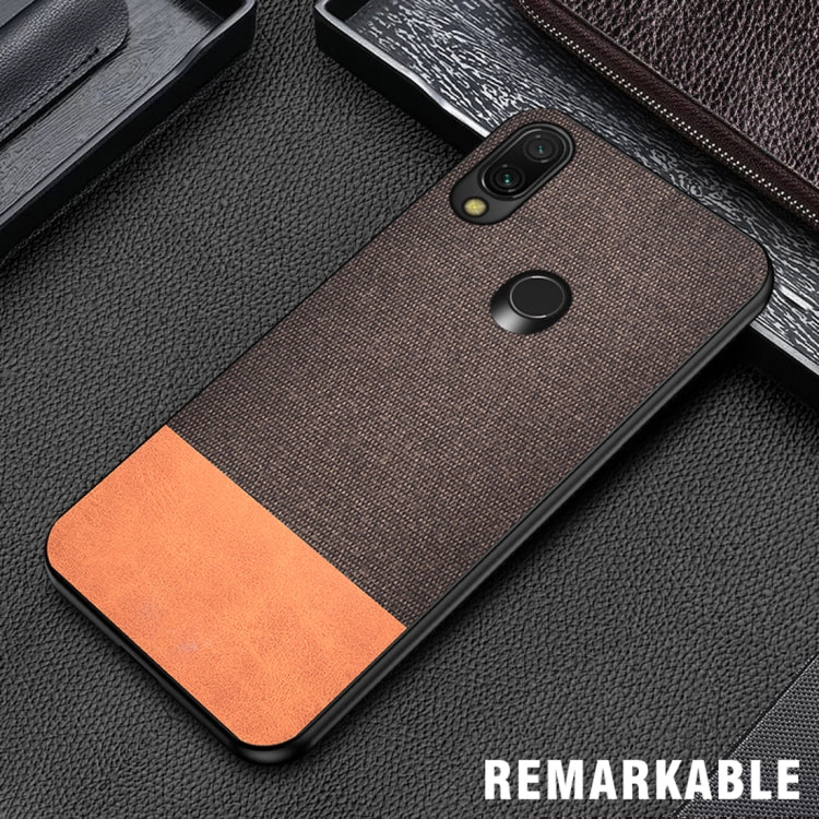 Shockproof Splicing PU + Cloth Protective Case for Xiaomi Redmi 7