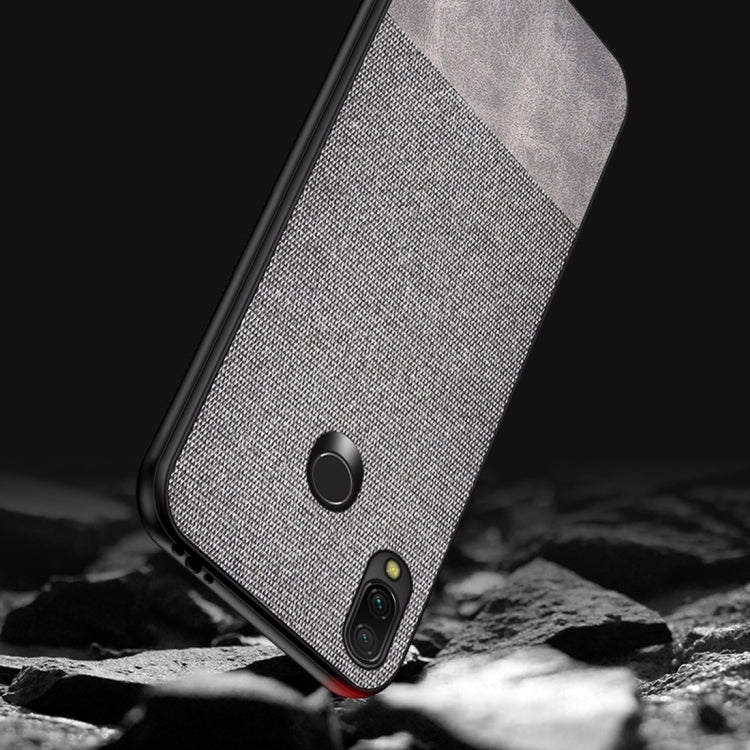 Shockproof Splicing PU + Cloth Protective Case for Xiaomi Redmi 7