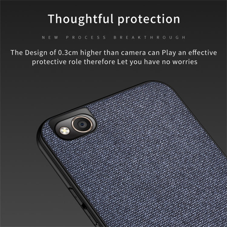 Shockproof Splicing PU + Cloth Protective Case for Xiaomi Redmi Go