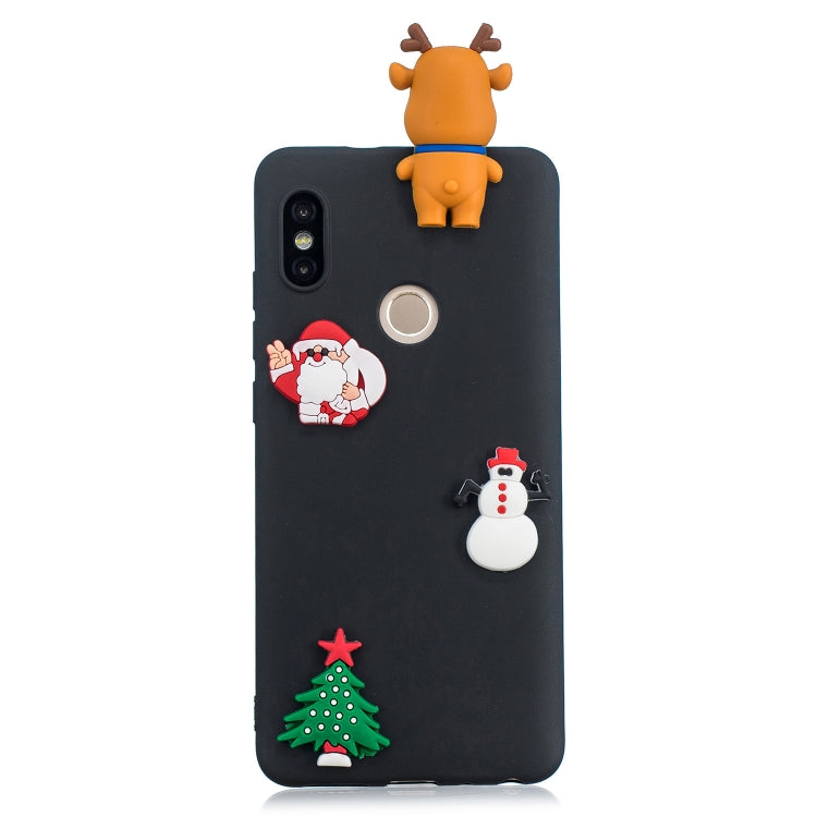 3D Paster Christmas Elk Pattern TPU Protective Case for Xiaomi Redmi Note 5 Pro
