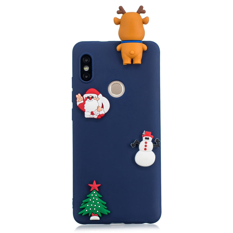 3D Paster Christmas Elk Pattern TPU Protective Case for Xiaomi Redmi Note 5 Pro