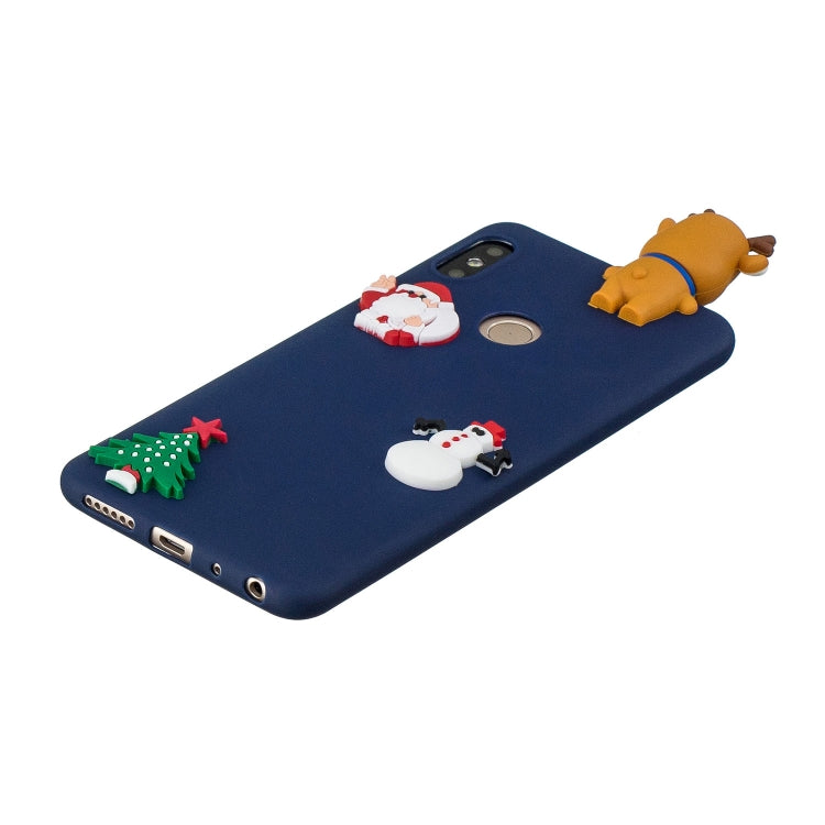 3D Paster Christmas Elk Pattern TPU Protective Case for Xiaomi Redmi Note 5 Pro