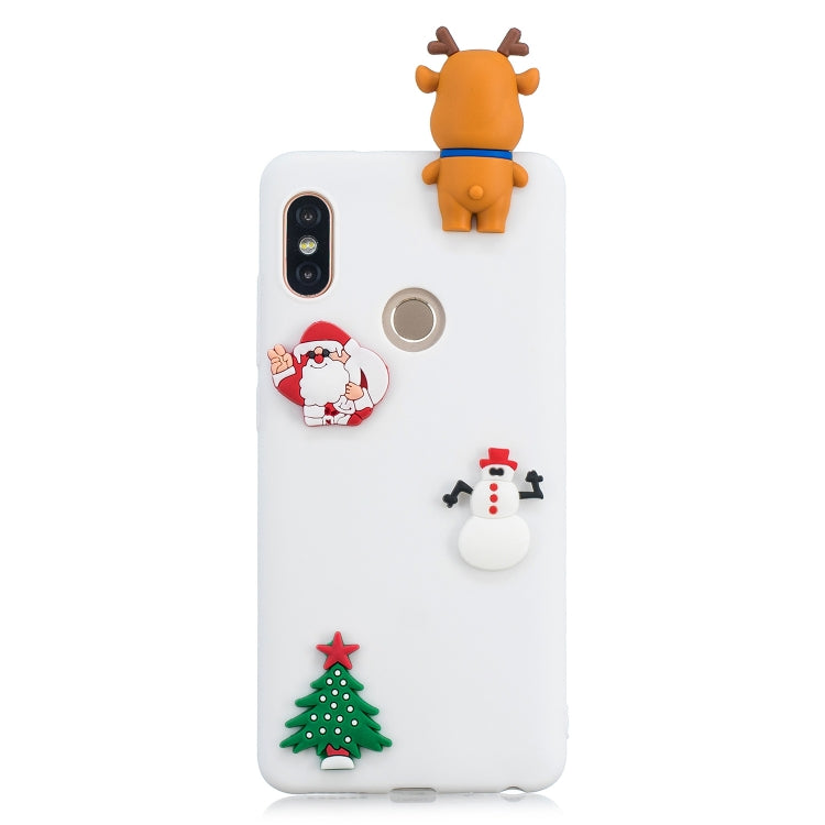 3D Paster Christmas Elk Pattern TPU Protective Case for Xiaomi Redmi Note 5 Pro