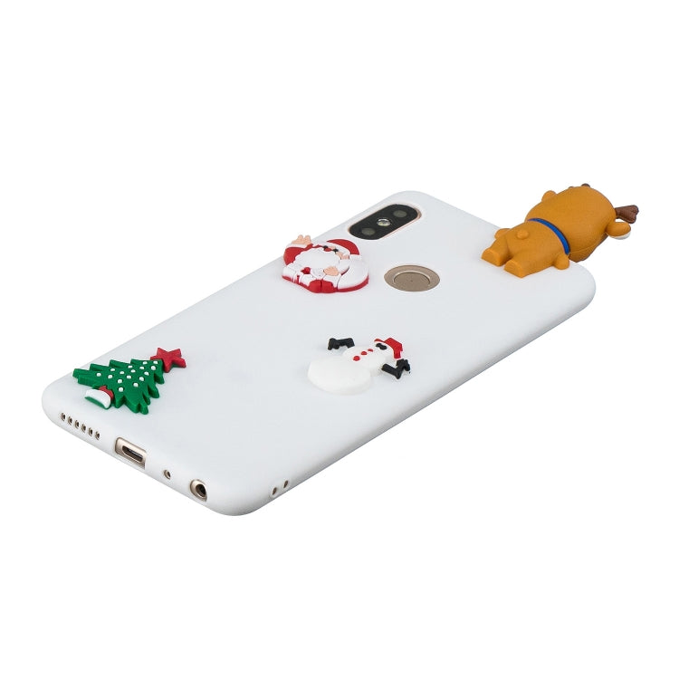 3D Paster Christmas Elk Pattern TPU Protective Case for Xiaomi Redmi Note 5 Pro