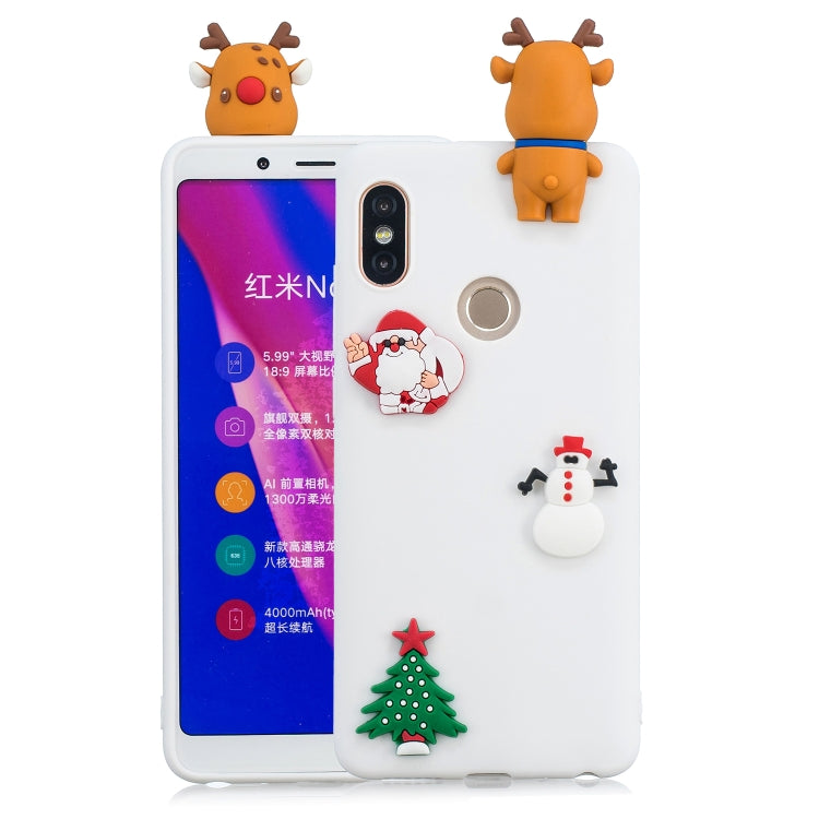 3D Paster Christmas Elk Pattern TPU Protective Case for Xiaomi Redmi Note 5 Pro