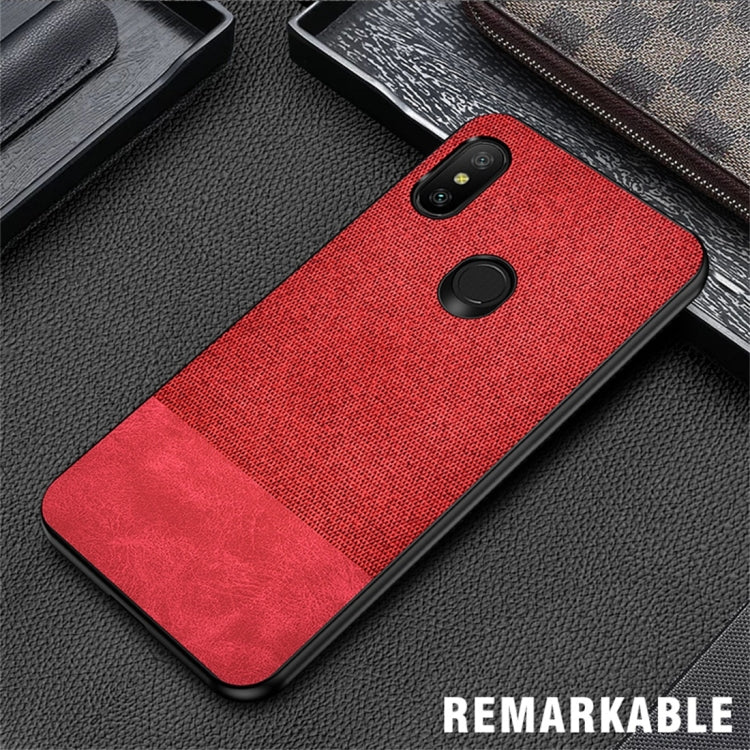 Shockproof Splicing PU + Cloth Protective Case for Xiaomi Redmi 6 Pro