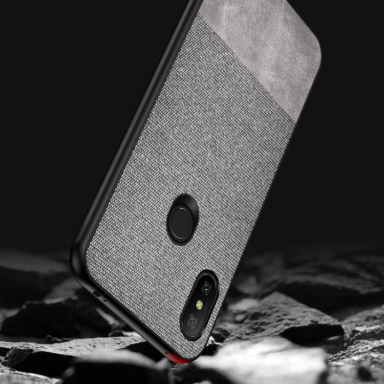 Shockproof Splicing PU + Cloth Protective Case for Xiaomi Redmi 6 Pro