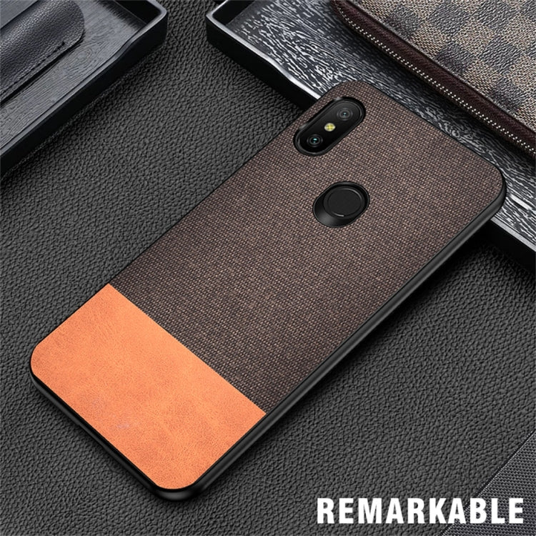 Shockproof Splicing PU + Cloth Protective Case for Xiaomi Redmi 6 Pro