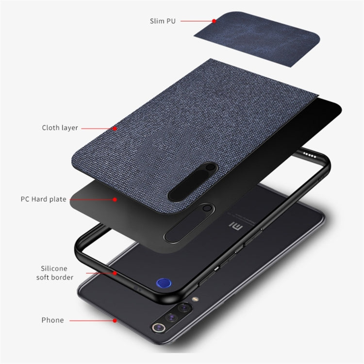 Shockproof Splicing PU + Cloth Protective Case for Xiaomi Mi 9