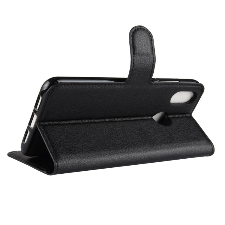 Litchi Texture Horizontal Flip Leather Case for Xiaomi Mi 8, with Wallet & Holder & Card Slots