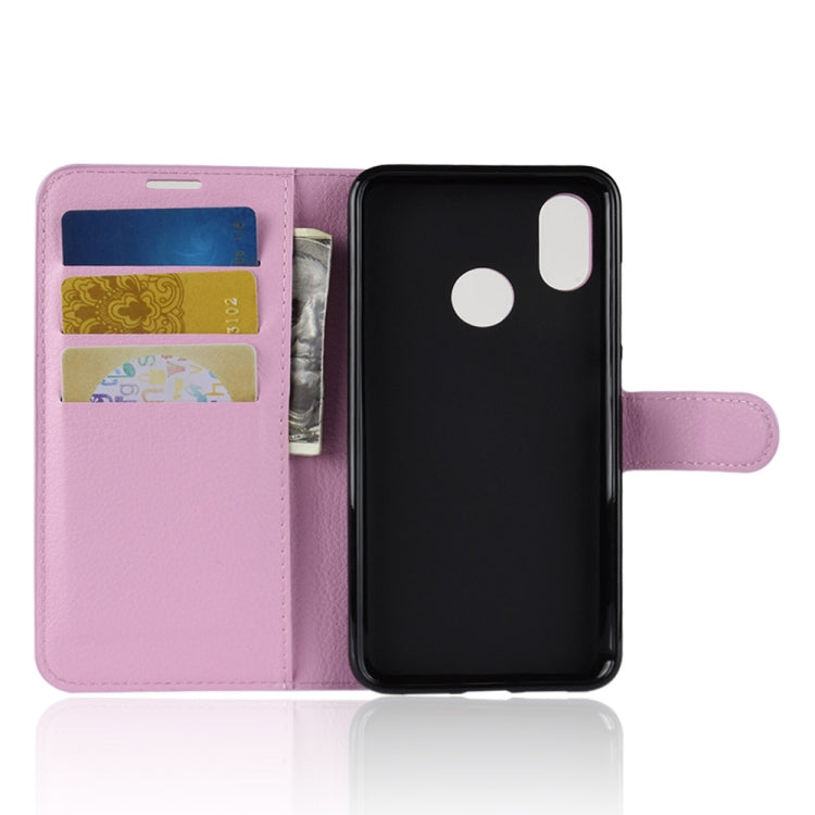 Litchi Texture Horizontal Flip Leather Case for Xiaomi Mi 8, with Wallet & Holder & Card Slots