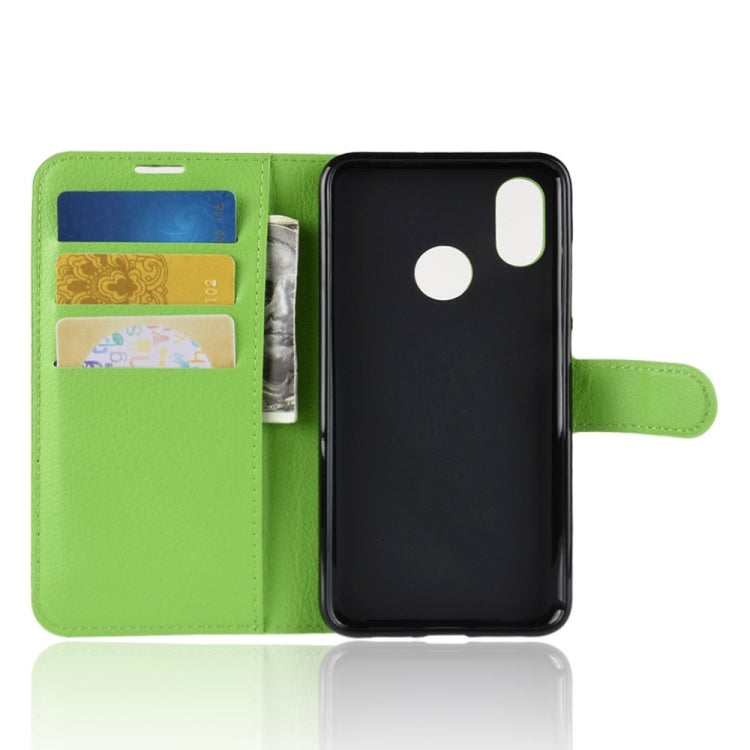 Litchi Texture Horizontal Flip Leather Case for Xiaomi Mi 8, with Wallet & Holder & Card Slots