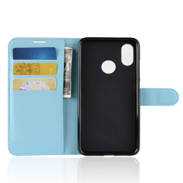 Litchi Texture Horizontal Flip Leather Case for Xiaomi Mi 8, with Wallet & Holder & Card Slots