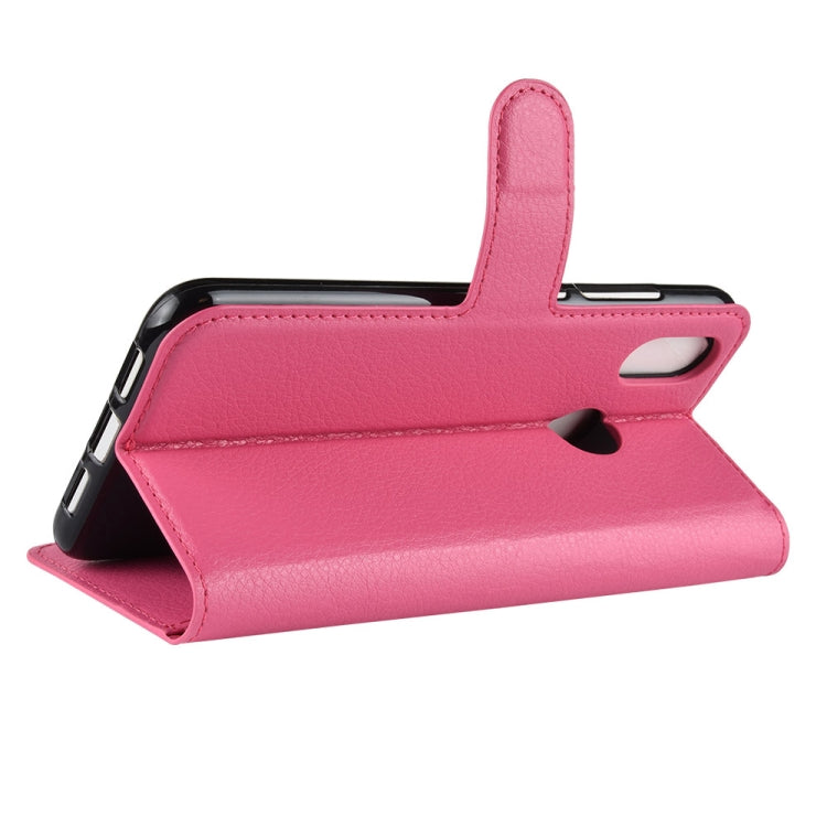 Litchi Texture Horizontal Flip Leather Case for Xiaomi Mi 8, with Wallet & Holder & Card Slots