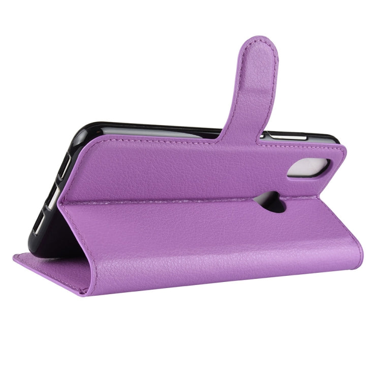 Litchi Texture Horizontal Flip Leather Case for Xiaomi Mi 8, with Wallet & Holder & Card Slots