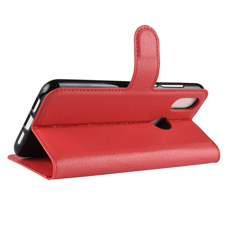 Litchi Texture Horizontal Flip Leather Case for Xiaomi Mi 8, with Wallet & Holder & Card Slots