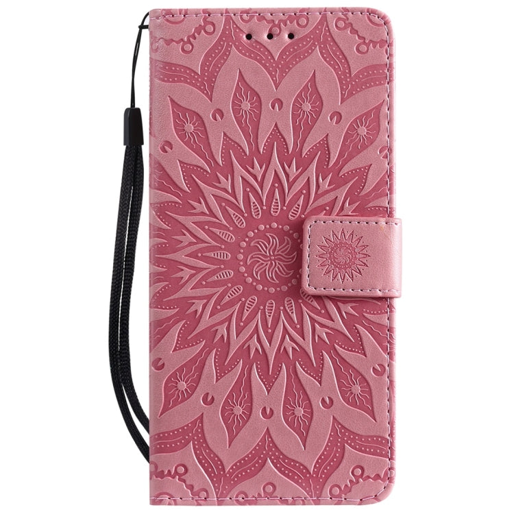 Sun Embossing Pattern Horizontal Flip Leather Case for Xiaomi Redmi Note 7, with Card Slot & Holder & Wallet & Lanyard