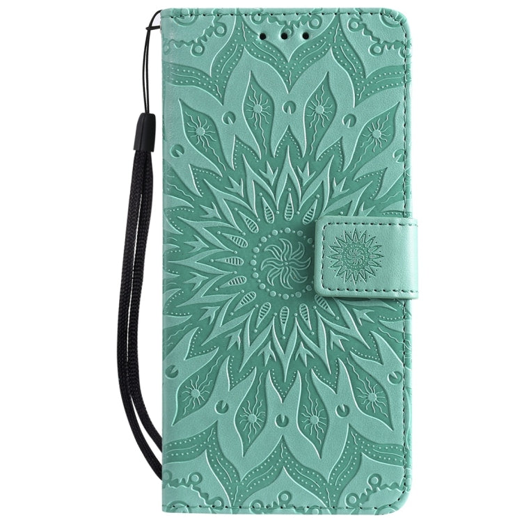 Sun Embossing Pattern Horizontal Flip Leather Case for Xiaomi Redmi Note 7, with Card Slot & Holder & Wallet & Lanyard