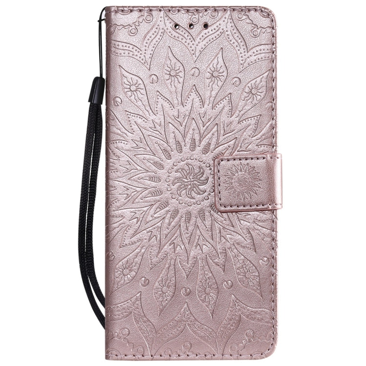 Sun Embossing Pattern Horizontal Flip Leather Case for Xiaomi Redmi Note 7, with Card Slot & Holder & Wallet & Lanyard