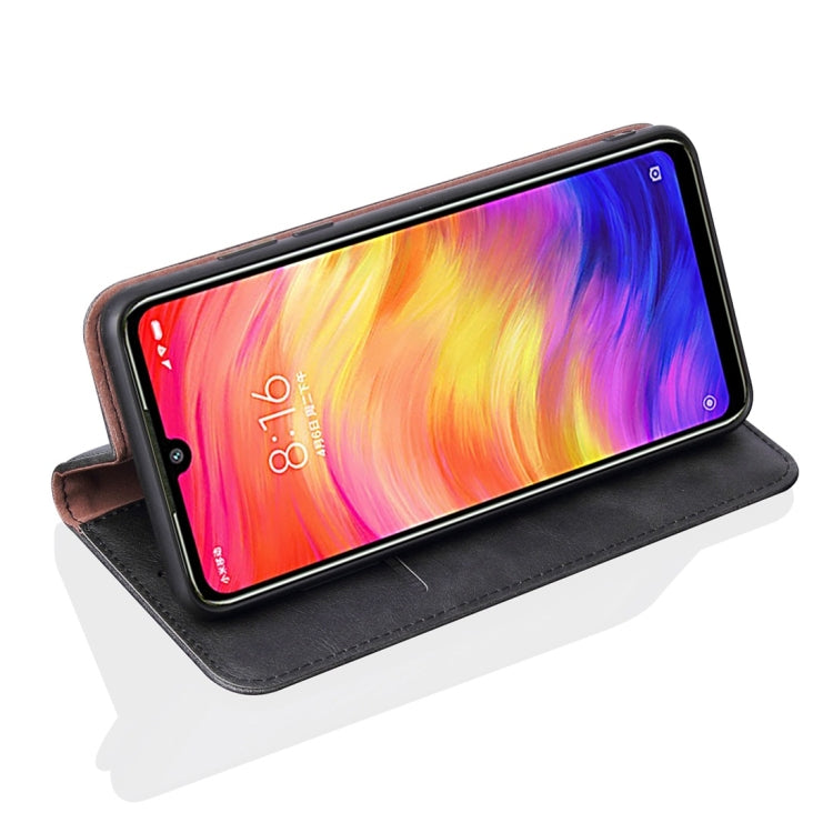 Casual Style Retro Crazy Horse Texture Horizontal Flip Leather Case for Xiaomi Redmi 7 / Y3 / S3, with Card Slots & Holder & Wallet