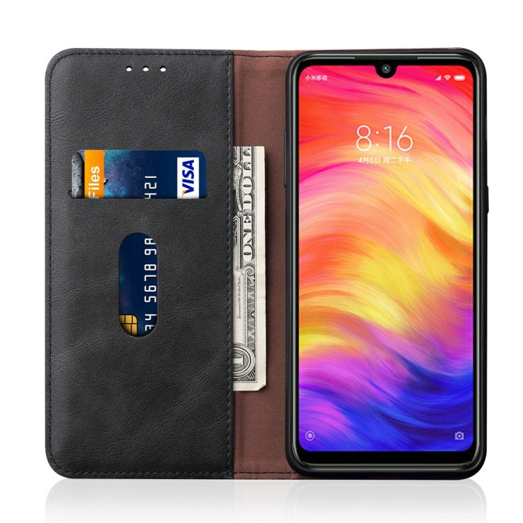 Casual Style Retro Crazy Horse Texture Horizontal Flip Leather Case for Xiaomi Redmi 7 / Y3 / S3, with Card Slots & Holder & Wallet