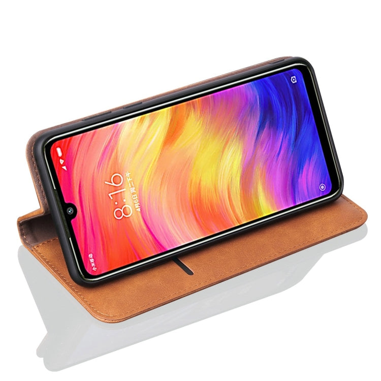 Casual Style Retro Crazy Horse Texture Horizontal Flip Leather Case for Xiaomi Redmi 7 / Y3 / S3, with Card Slots & Holder & Wallet