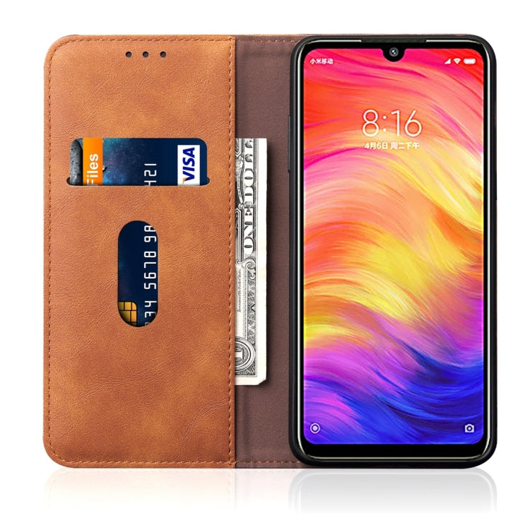 Casual Style Retro Crazy Horse Texture Horizontal Flip Leather Case for Xiaomi Redmi 7 / Y3 / S3, with Card Slots & Holder & Wallet