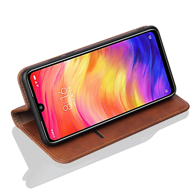 Casual Style Retro Crazy Horse Texture Horizontal Flip Leather Case for Xiaomi Redmi 7 / Y3 / S3, with Card Slots & Holder & Wallet