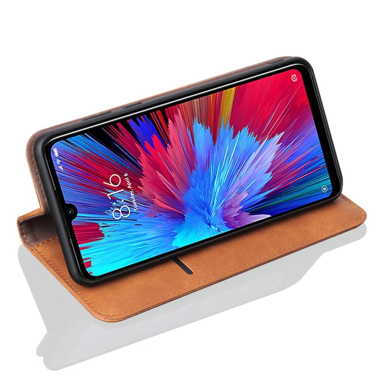 Casual Style Retro Crazy Horse Texture Horizontal Flip Leather Case for Xiaomi Redmi Note 7 / Note 7 Pro, with Card Slots & Holder & Wallet