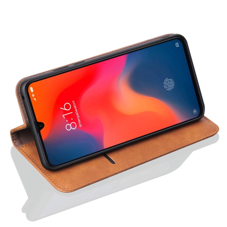 Casual Style Retro Crazy Horse Texture Horizontal Flip Leather Case for Xiaomi Mi 9, with Card Slots & Holder & Wallet