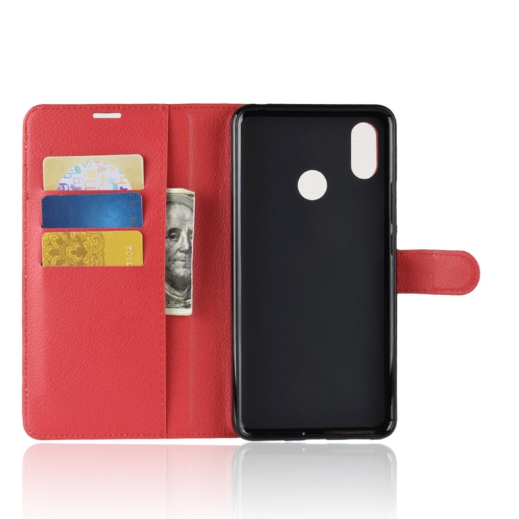 Litchi Texture Horizontal Flip Leather Case for Xiaomi Mi Max 3, with Wallet & Holder & Card Slots