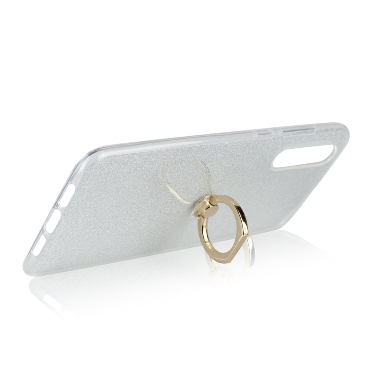 Glittery Powder Shockproof TPU Protective Case for Xiaomi Mi 9, with 360 Degree Rotation Ring Holder