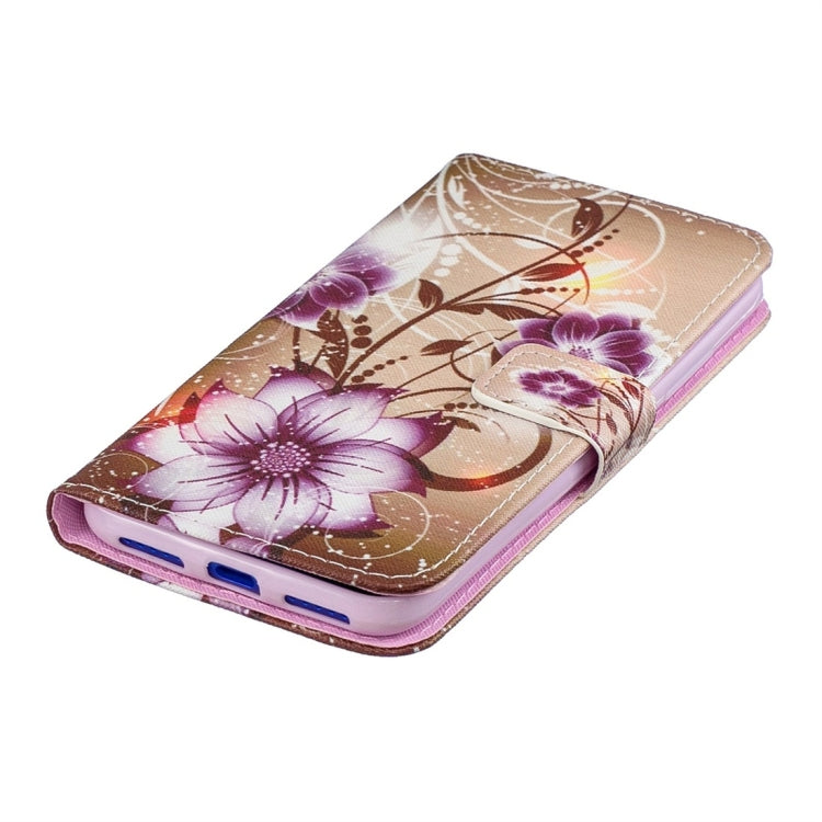 Lotus Pattern Horizontal Flip Leather Case for Xiaomi Redmi 7, with Holder & Card Slots & Wallet