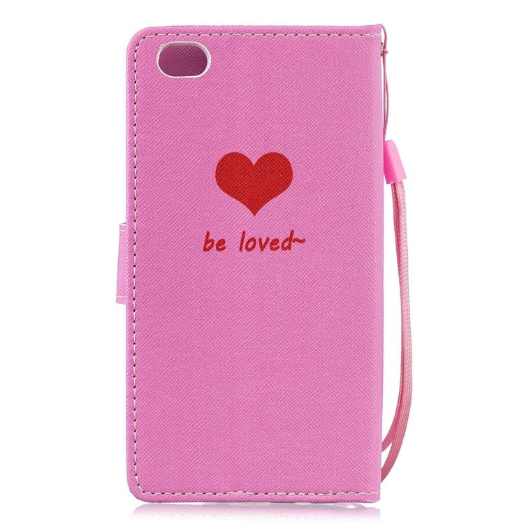 Heart Pattern Horizontal Flip Leather Case for Xiaomi Redmi Go, with Holder & Card Slots & Wallet