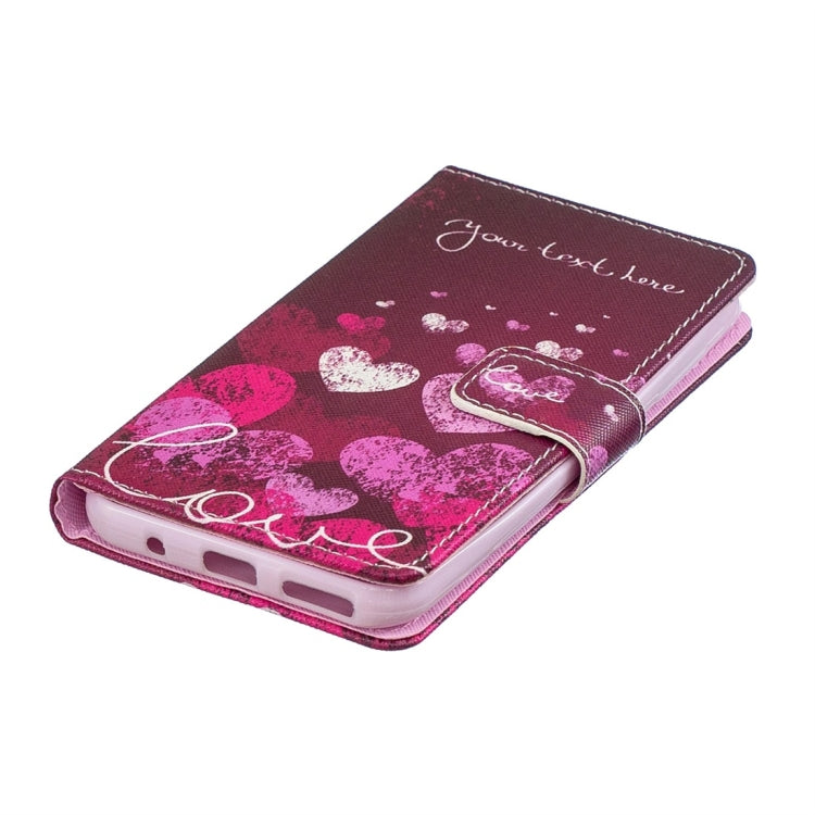 Letter Heart Pattern Horizontal Flip Leather Case for Xiaomi Redmi Go, with Holder & Card Slots & Wallet