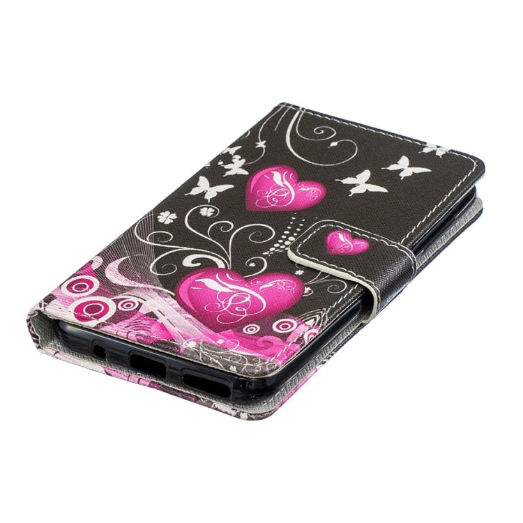 Little Peach Heart Pattern Horizontal Flip Leather Case for Xiaomi Redmi Go, with Holder & Card Slots & Wallet