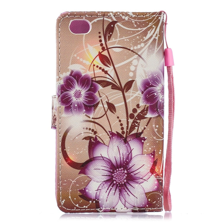 Lotus Pattern Horizontal Flip Leather Case for Xiaomi Redmi Go, with Holder & Card Slots & Wallet