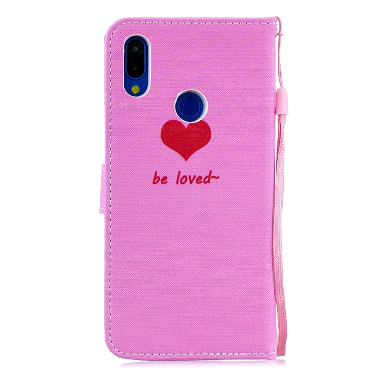 Heart Pattern Horizontal Flip Leather Case for Xiaomi Redmi Note 7, with Holder & Card Slots & Wallet