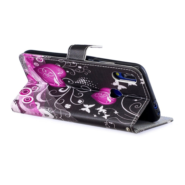 Little Peach Heart Pattern Horizontal Flip Leather Case for Xiaomi Redmi Note 7, with Holder & Card Slots & Wallet