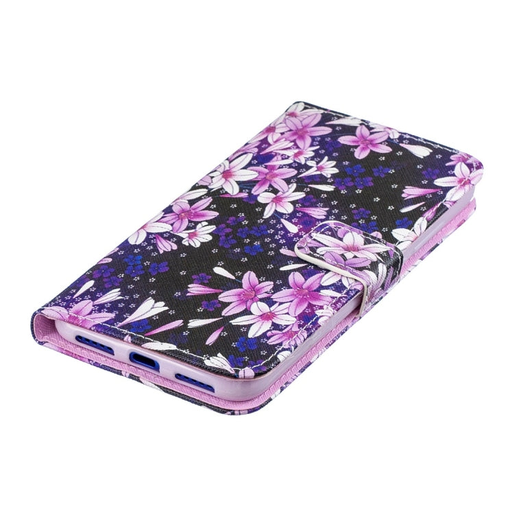Lily Pattern Horizontal Flip Leather Case for Xiaomi Redmi Note 7, with Holder & Card Slots & Wallet