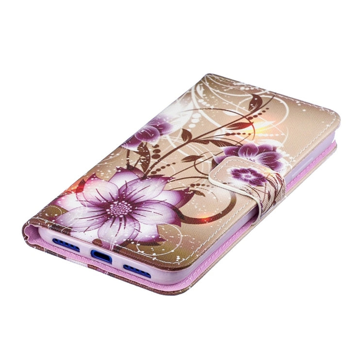 Lotus Pattern Horizontal Flip Leather Case for Xiaomi Redmi Note 7, with Holder & Card Slots & Wallet