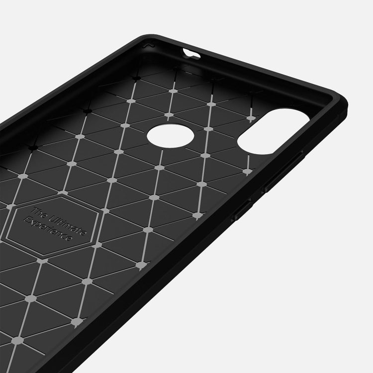 Brushed Texture Carbon Fiber Shockproof TPU Case for Xiaomi Mi 8 SE