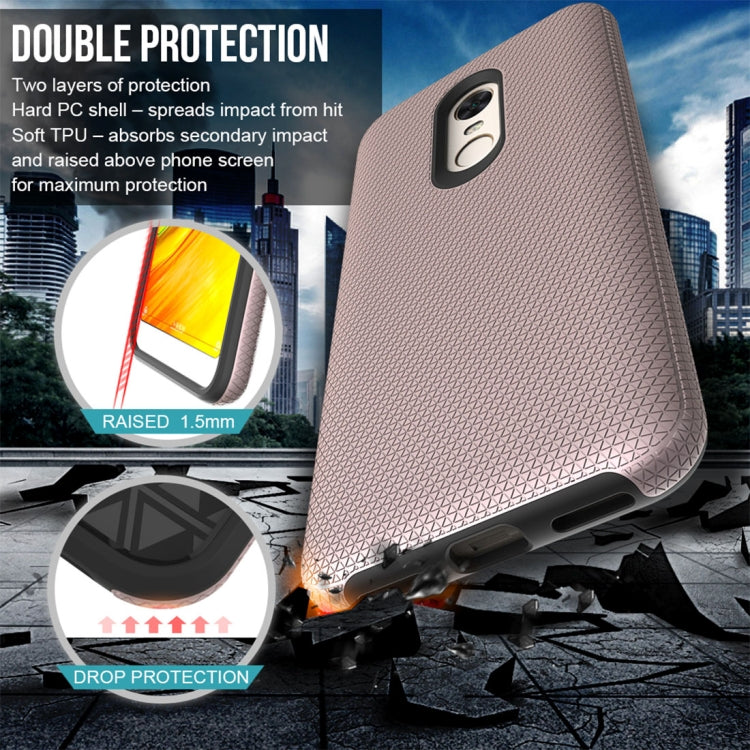 For Xiaomi Redmi 5 Plus PC + TPU Chrome Plated Press Button Anti-slip Protective Back Case