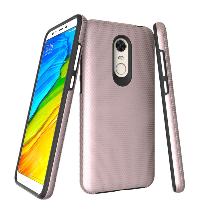 For Xiaomi Redmi 5 Plus PC + TPU Chrome Plated Press Button Anti-slip Protective Back Case