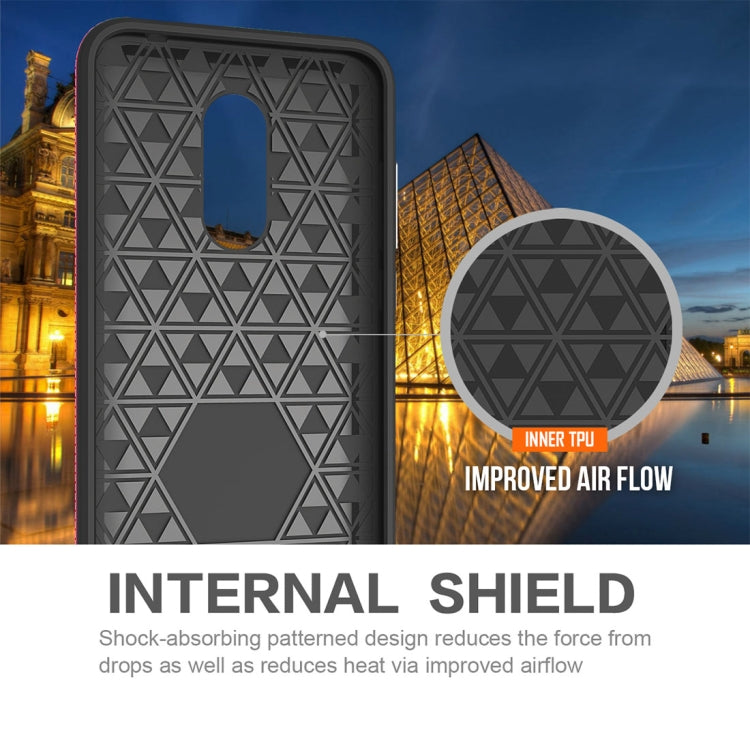 For Xiaomi Redmi 5 Plus PC + TPU Chrome Plated Press Button Anti-slip Protective Back Case