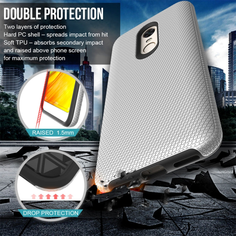 For Xiaomi Redmi 5 Plus PC + TPU Chrome Plated Press Button Anti-slip Protective Back Case