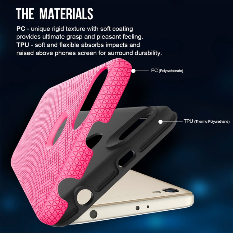 For Xiaomi Redmi Note 5A PC + TPU Chrome Plated Press Button Anti-slip Protective Back Case