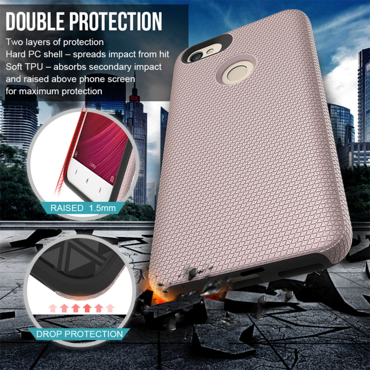 For Xiaomi Redmi Note 5A PC + TPU Chrome Plated Press Button Anti-slip Protective Back Case